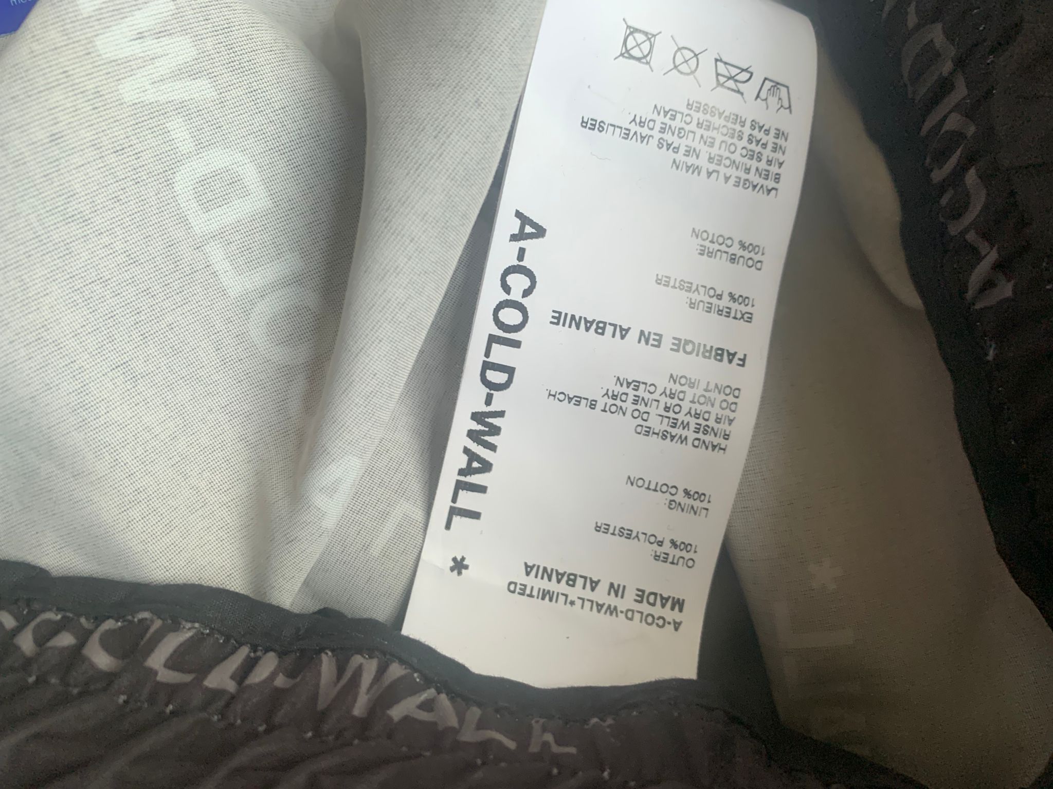 A-COLD-WALL* Logo All Over Pants in Black Size US 36 / EU 52 - 9 Thumbnail