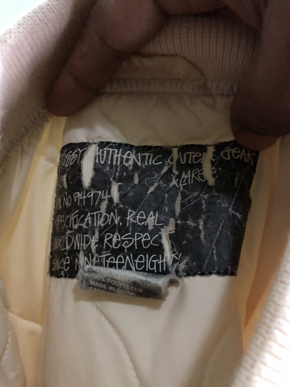 Stussy × Vintage Vintage Stussy Embroidered Spell Out Zipper Jacket Size US L / EU 52-54 / 3 - 14 Thumbnail