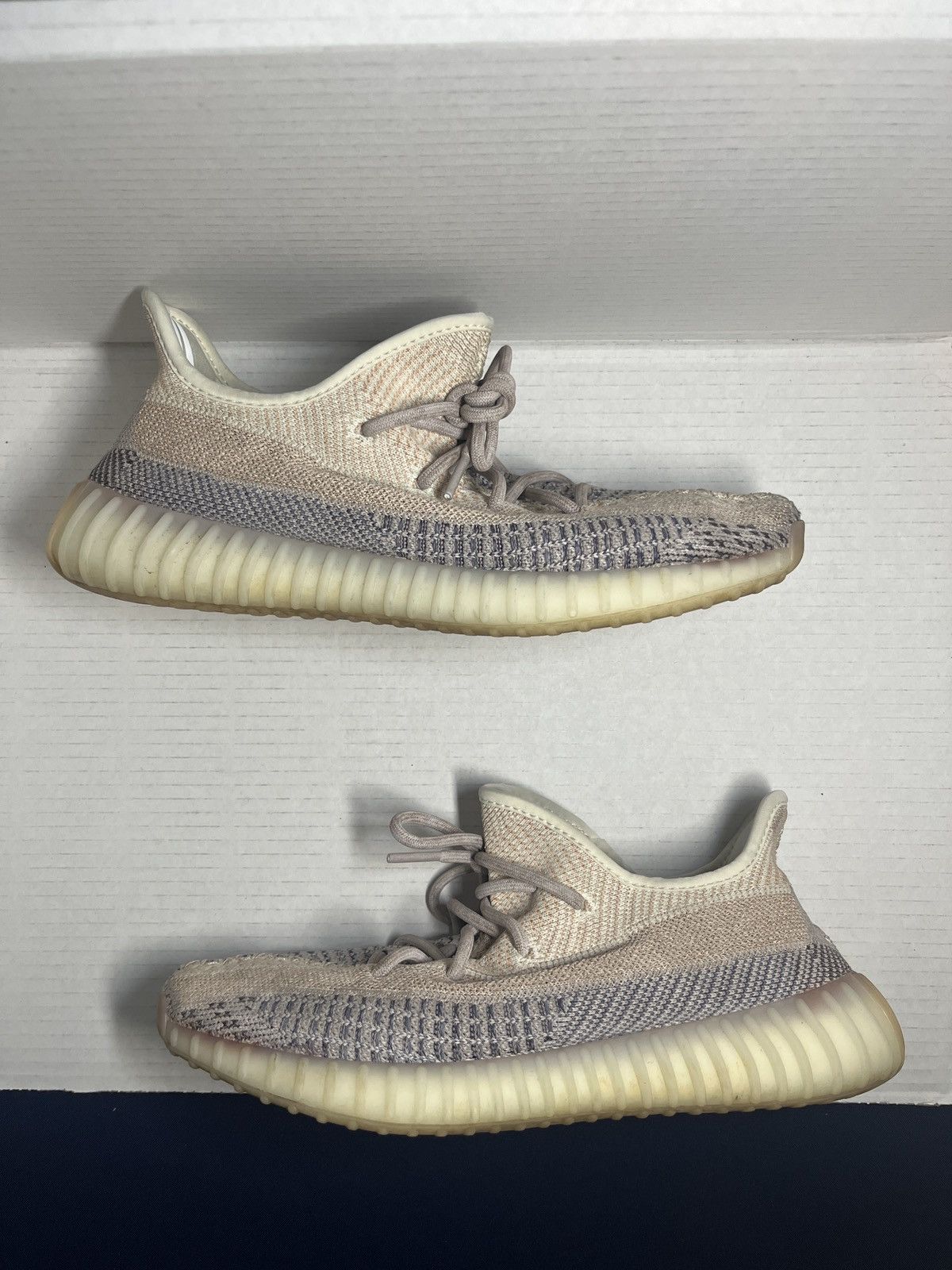 image of Adidas x Kanye West Yeezy 350 Ash Pearl Shoes in Pink, Men's (Size 10)