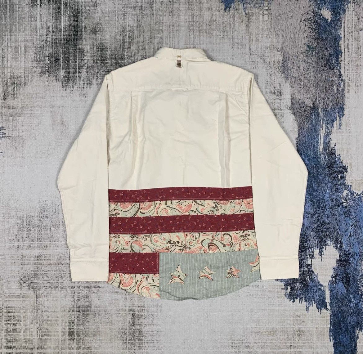 image of Visvim 14Ss Flag Shirt in White, Men's (Size Medium)