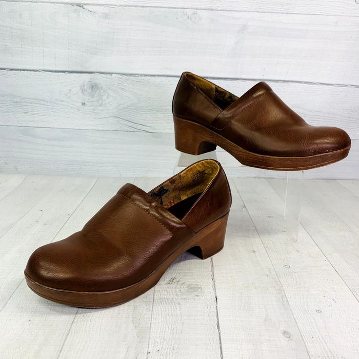 Born BØC | BØRN Shoes Jaylin Clog Slip On Brown Wooden Platform | Grailed