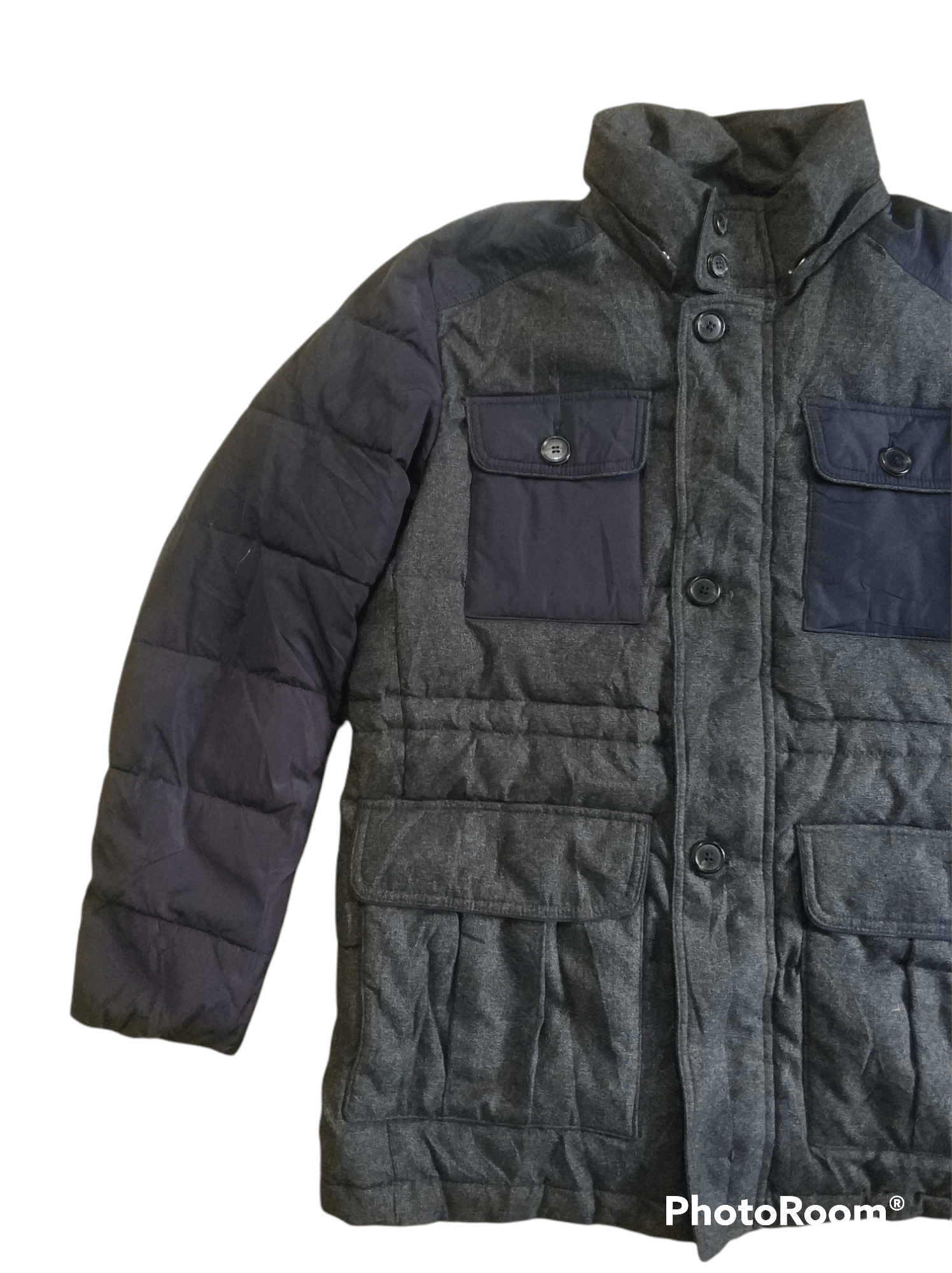 Japanese Brand 🔥Sun Faded J. Has Colour Block Puffer Jacket Size US M / EU 48-50 / 2 - 6 Thumbnail
