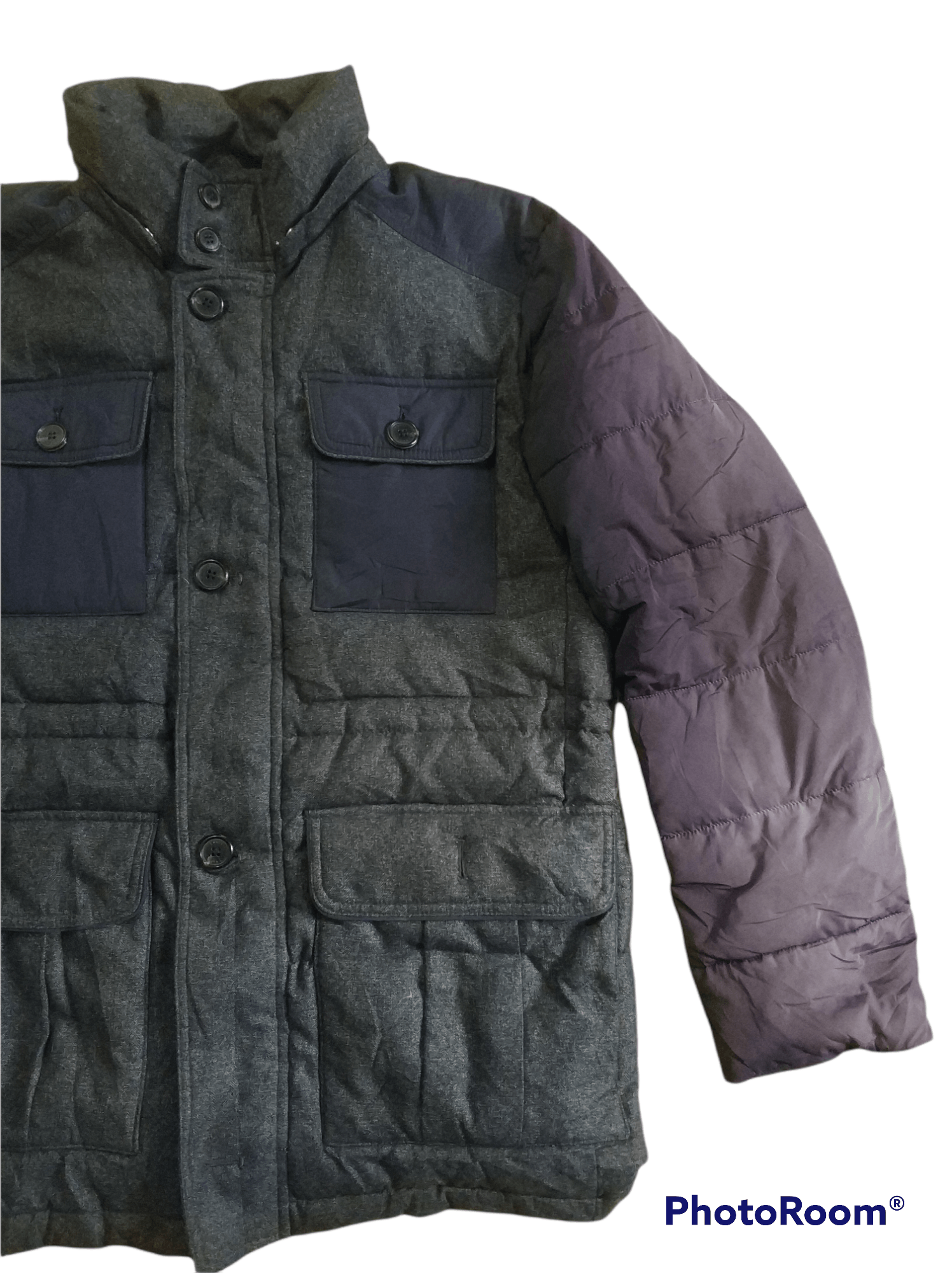 Japanese Brand 🔥Sun Faded J. Has Colour Block Puffer Jacket Size US M / EU 48-50 / 2 - 5 Thumbnail