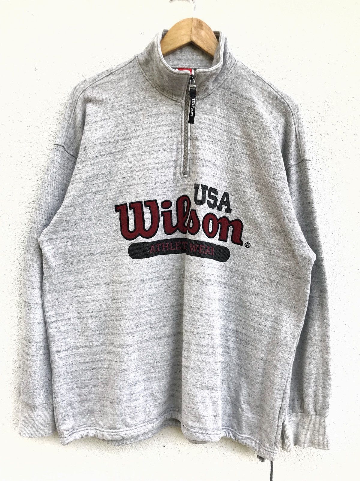 Wilson Vintage Wilson Pullover Sweatshirt Size US L / EU 52-54 / 3 - 1 Thumbnail