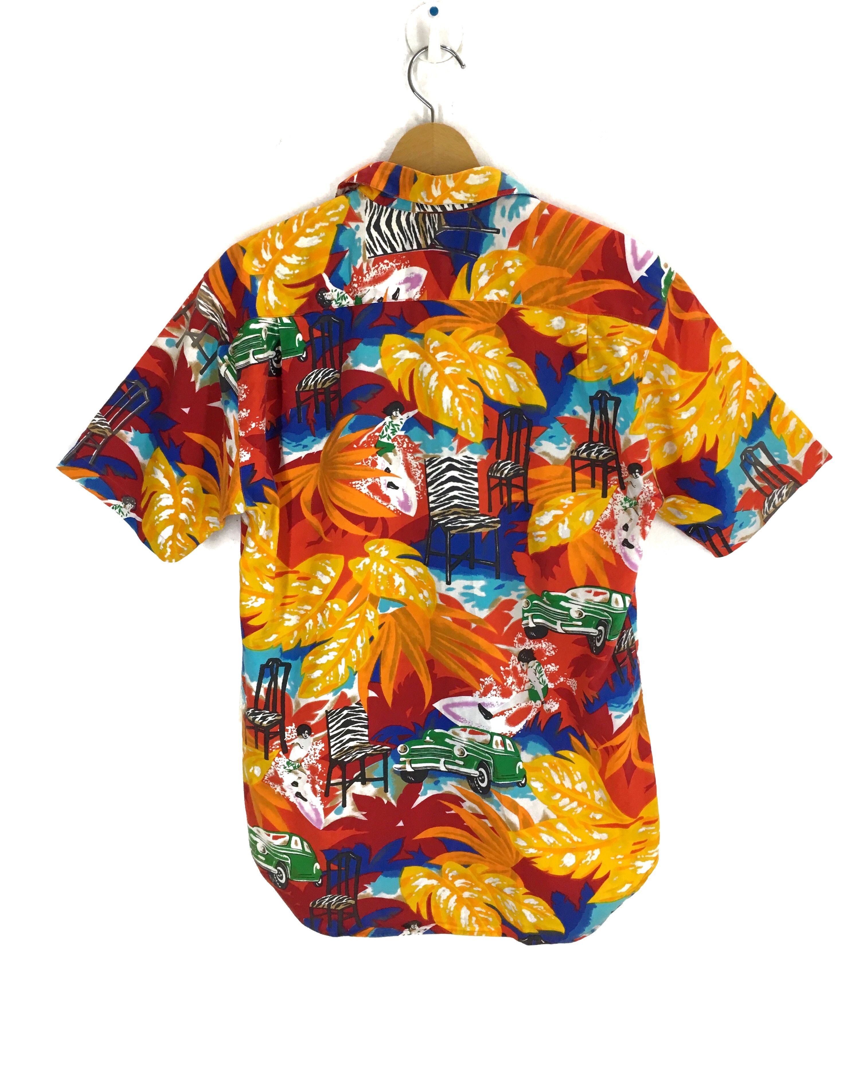 Vintage Vintage BLOX Hawaii Cars Floral Abstract Hawaiian Shirt Size US M / EU 48-50 / 2 - 9 Thumbnail