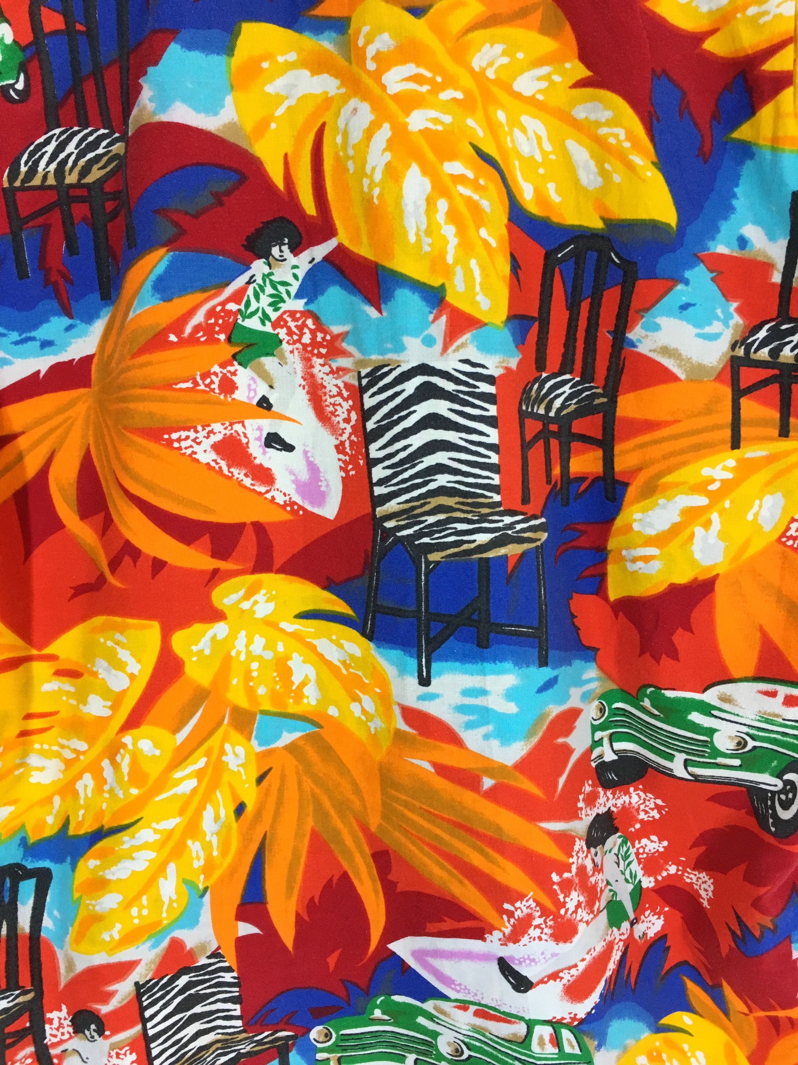 Vintage Vintage BLOX Hawaii Cars Floral Abstract Hawaiian Shirt Size US M / EU 48-50 / 2 - 10 Thumbnail
