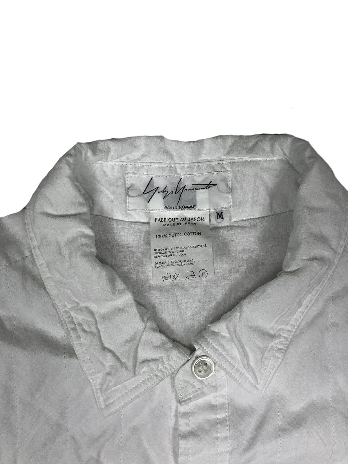 Yohji Yamamoto Yohji Yamamoto Pour Homme Oversized Tuxedo Shirt Size US M / EU 48-50 / 2 - 5 Thumbnail