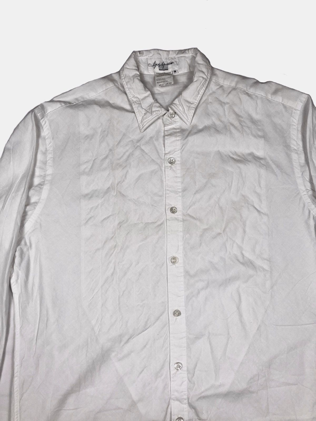 Yohji Yamamoto Yohji Yamamoto Pour Homme Oversized Tuxedo Shirt Size US M / EU 48-50 / 2 - 2 Thumbnail
