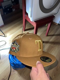 Texas Rangers 40th Anniversary Peach/brown New Era 7 3/8