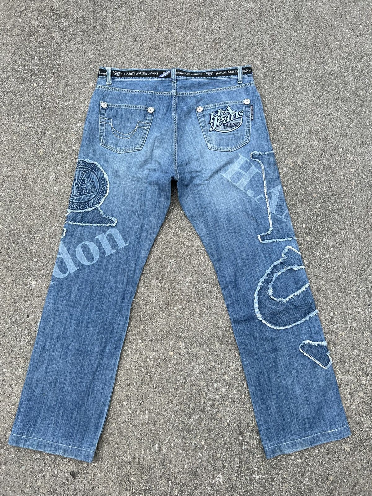 Hardy Amies Vintage Hardy Amies Sport Patchwork Denim Jeans Size US 34 / EU 50 - 5 Thumbnail