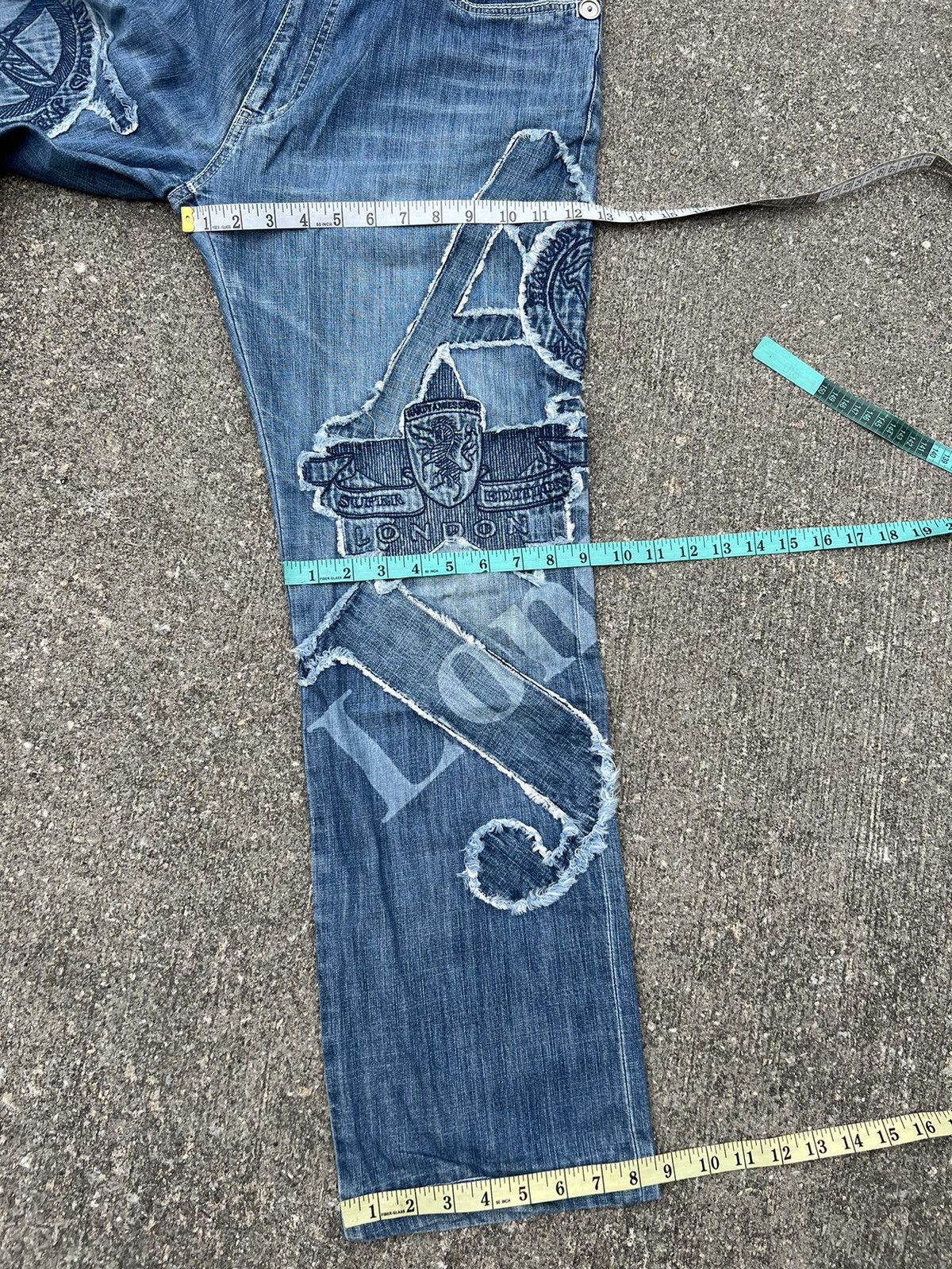 Hardy Amies Vintage Hardy Amies Sport Patchwork Denim Jeans Size US 34 / EU 50 - 3 Thumbnail