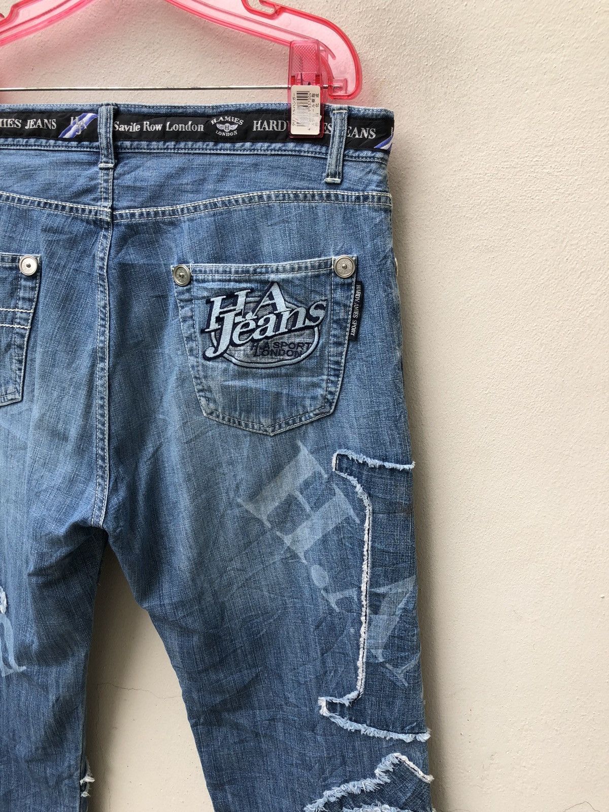 Hardy Amies Vintage Hardy Amies Sport Patchwork Denim Jeans Size US 34 / EU 50 - 20 Thumbnail