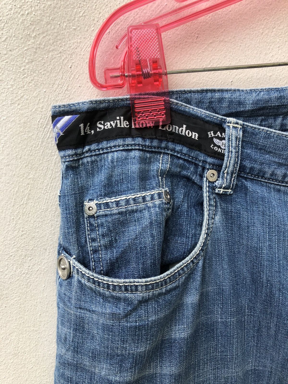 Hardy Amies Vintage Hardy Amies Sport Patchwork Denim Jeans Size US 34 / EU 50 - 9 Thumbnail