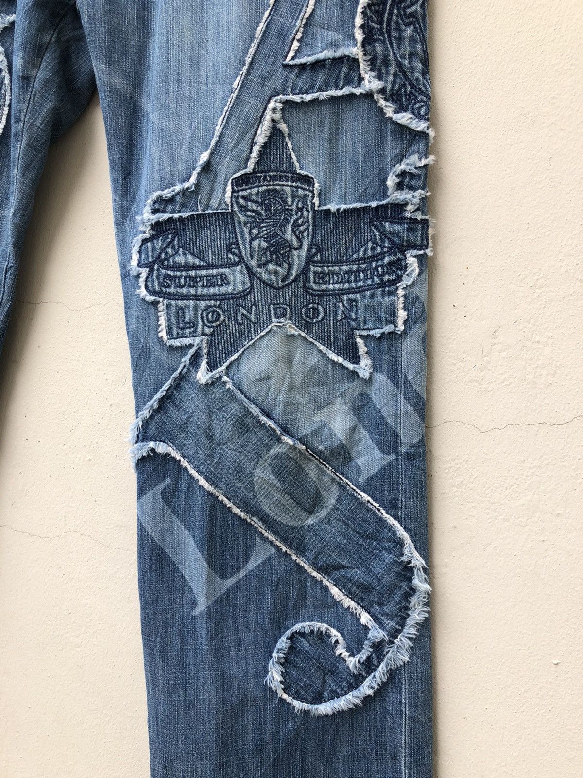 Hardy Amies Vintage Hardy Amies Sport Patchwork Denim Jeans Size US 34 / EU 50 - 14 Thumbnail