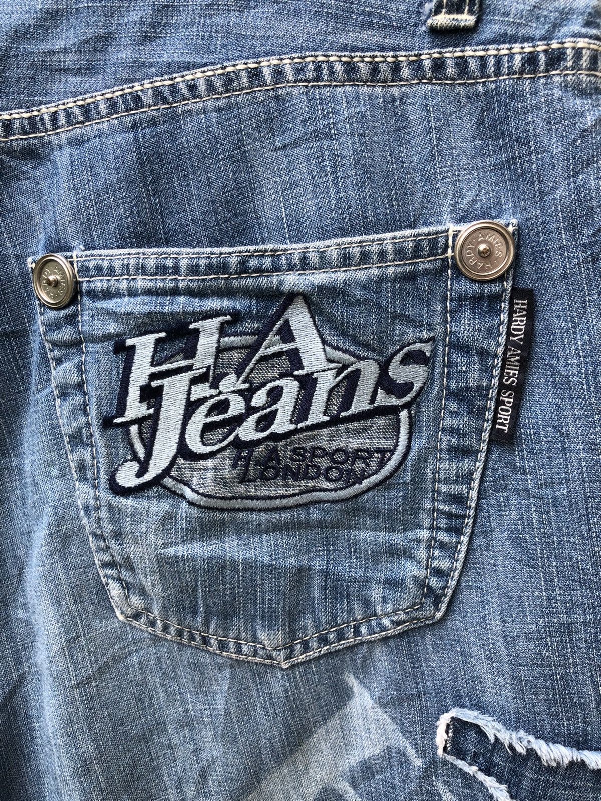 Hardy Amies Vintage Hardy Amies Sport Patchwork Denim Jeans Size US 34 / EU 50 - 21 Thumbnail