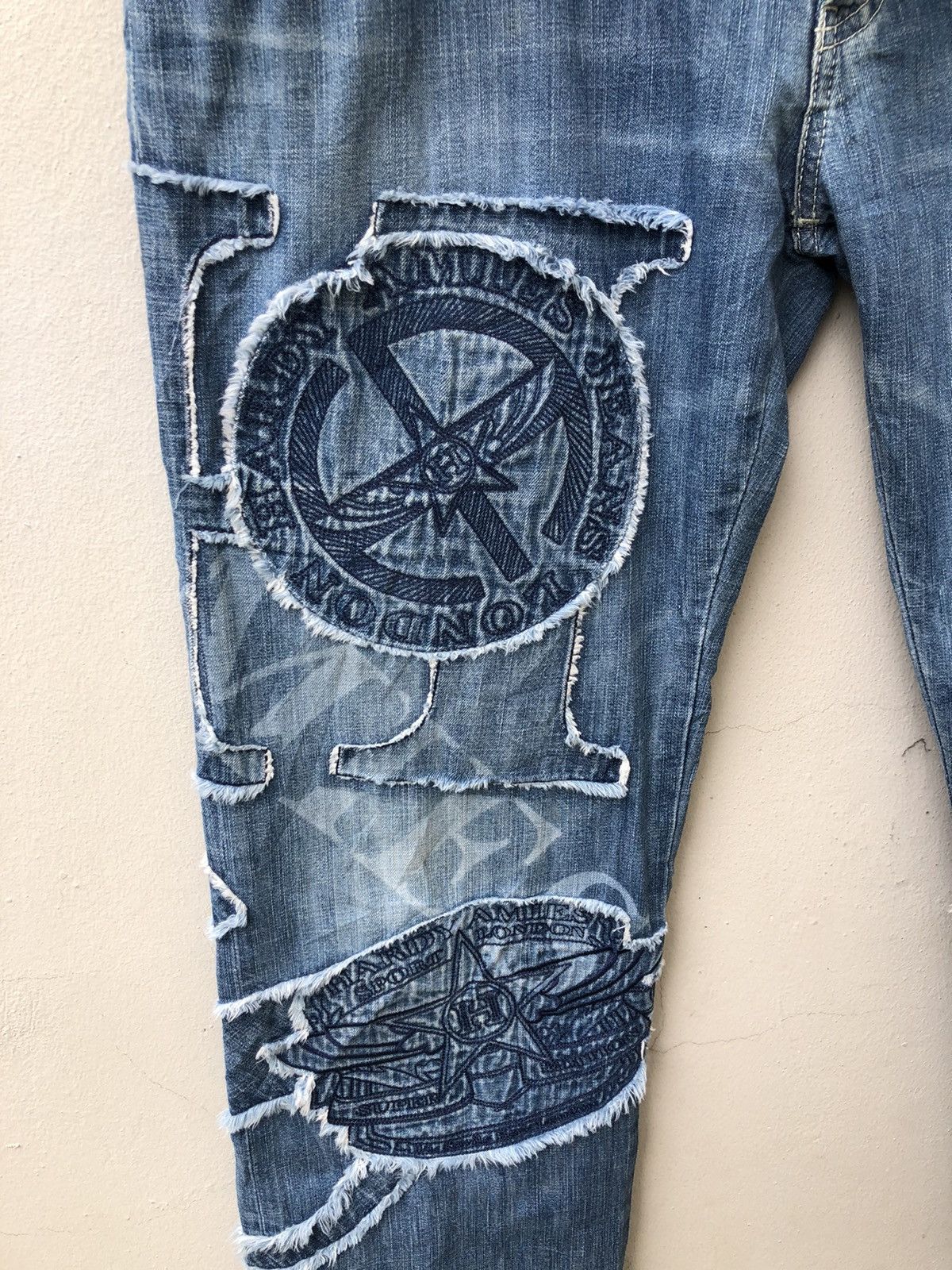 Hardy Amies Vintage Hardy Amies Sport Patchwork Denim Jeans Size US 34 / EU 50 - 10 Thumbnail