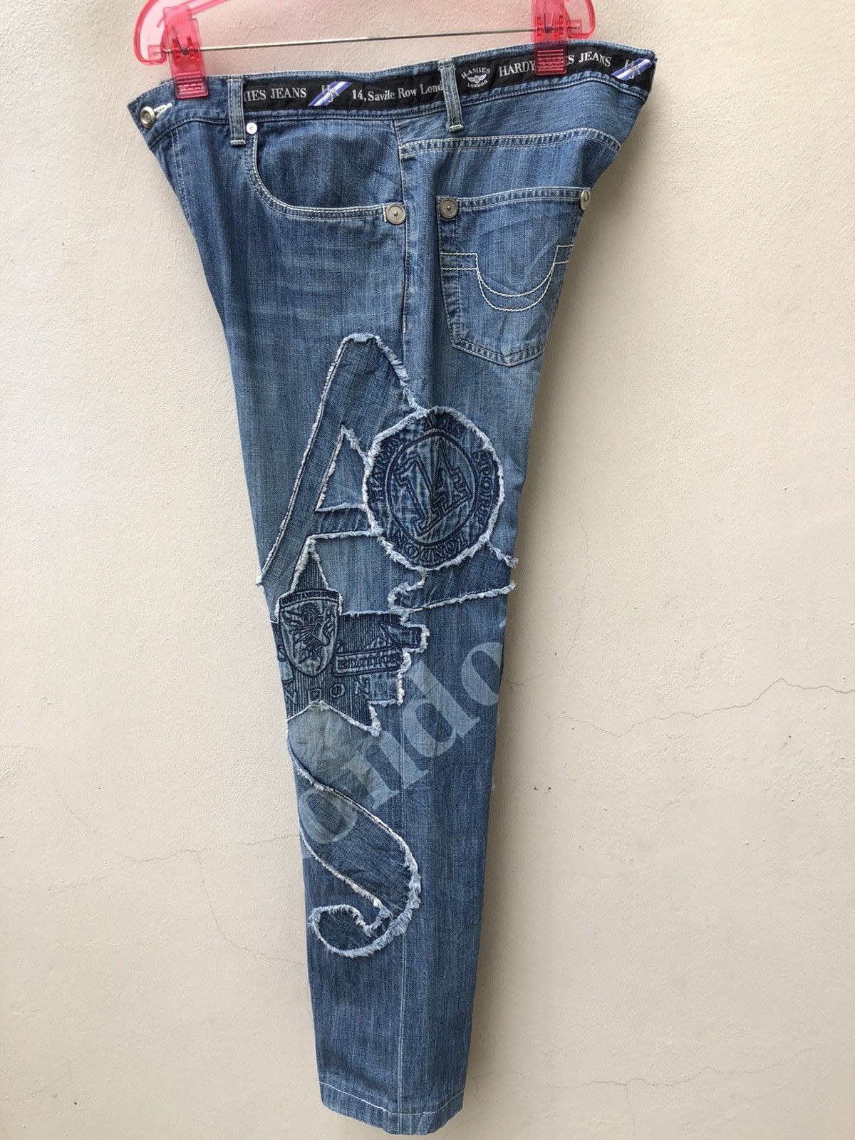 Hardy Amies Vintage Hardy Amies Sport Patchwork Denim Jeans Size US 34 / EU 50 - 23 Thumbnail