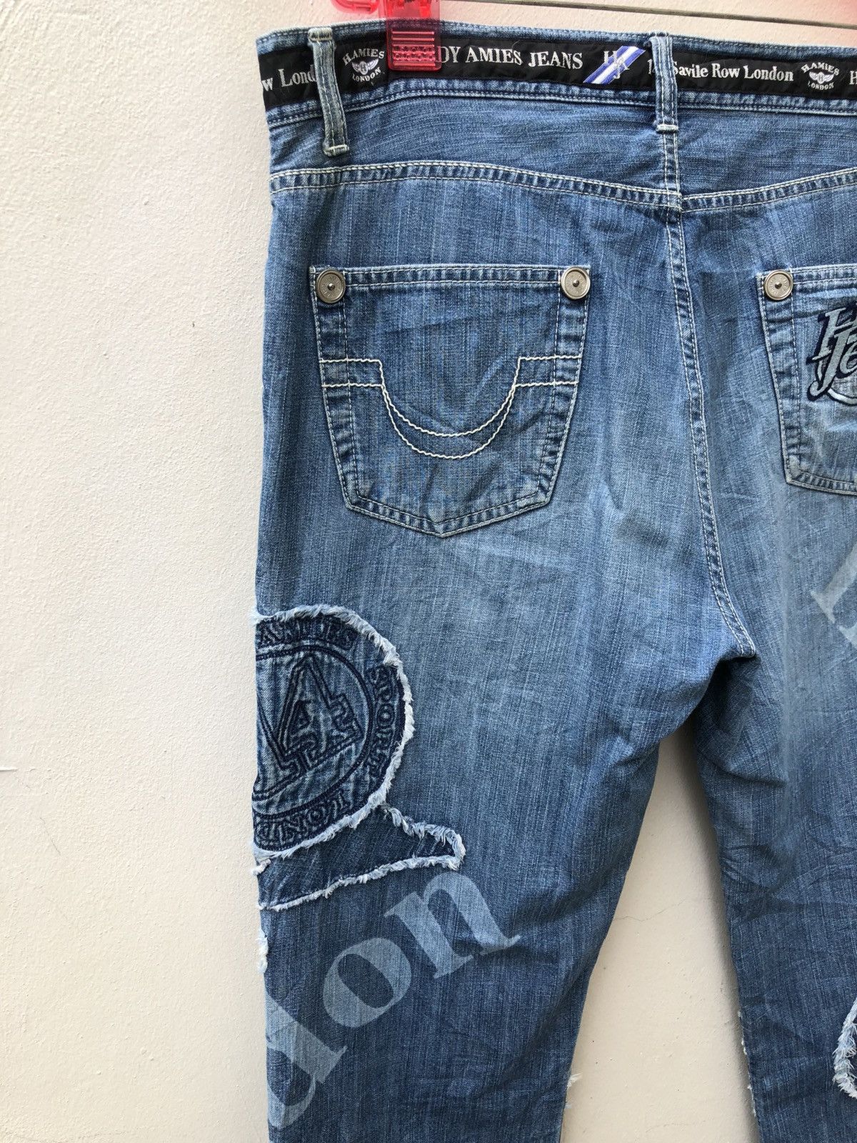 Hardy Amies Vintage Hardy Amies Sport Patchwork Denim Jeans Size US 34 / EU 50 - 18 Thumbnail