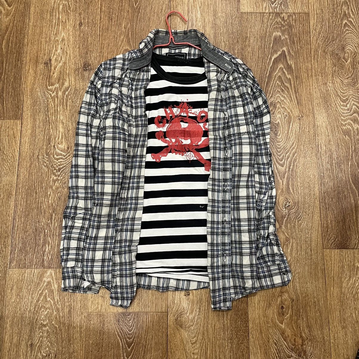 Vintage Vintage 90s Checkered Shirt Grunge Oversized Skate Washed M Size US M / EU 48-50 / 2 - 1 Thumbnail