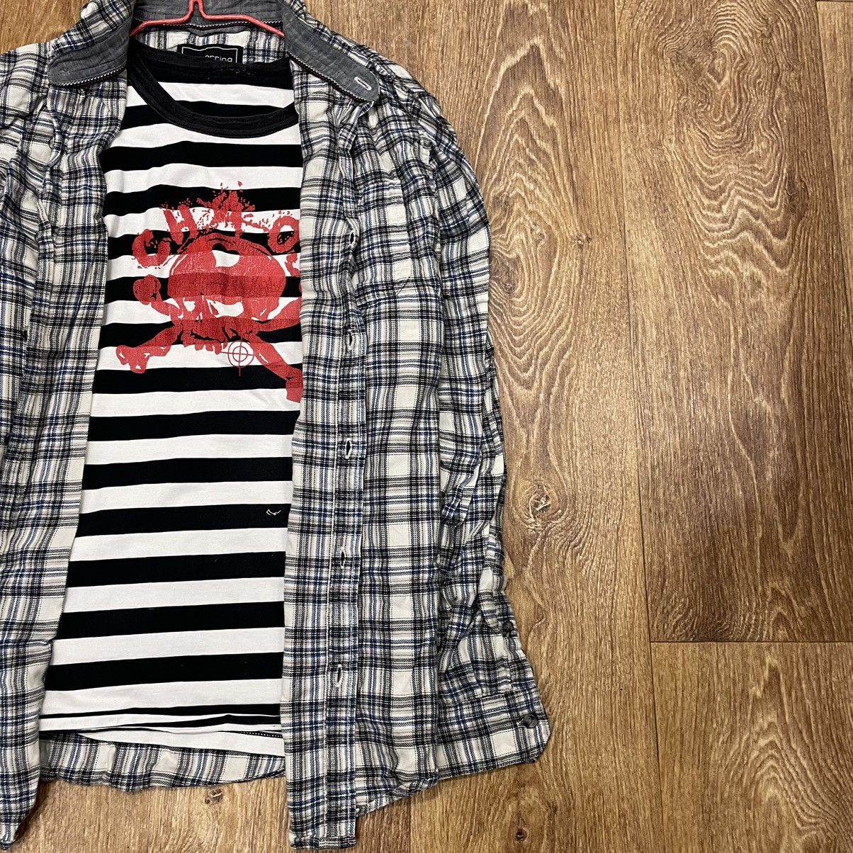 Vintage Vintage 90s Checkered Shirt Grunge Oversized Skate Washed M Size US M / EU 48-50 / 2 - 2 Thumbnail