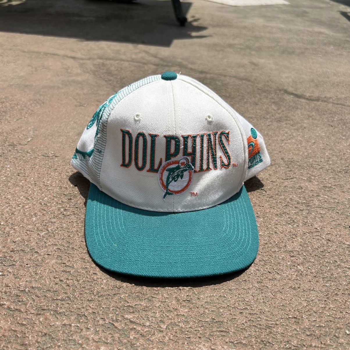 90's Miami Dolphins Sports Specialties Script NFL Snapback Hat