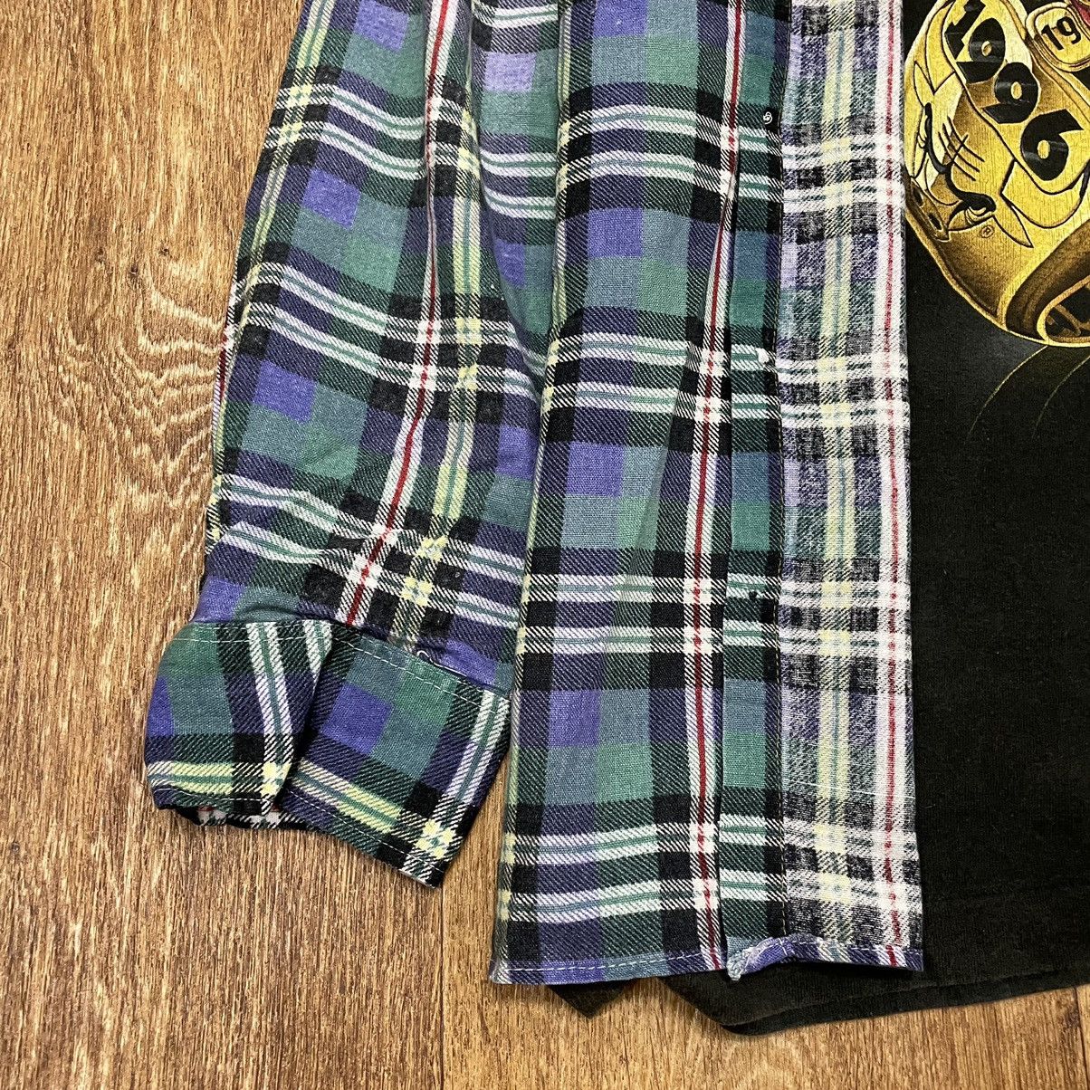 Vintage Vintage 90s Plaid Shirt Blue Shadow Grunge Oversized Logo M Size US M / EU 48-50 / 2 - 4 Thumbnail