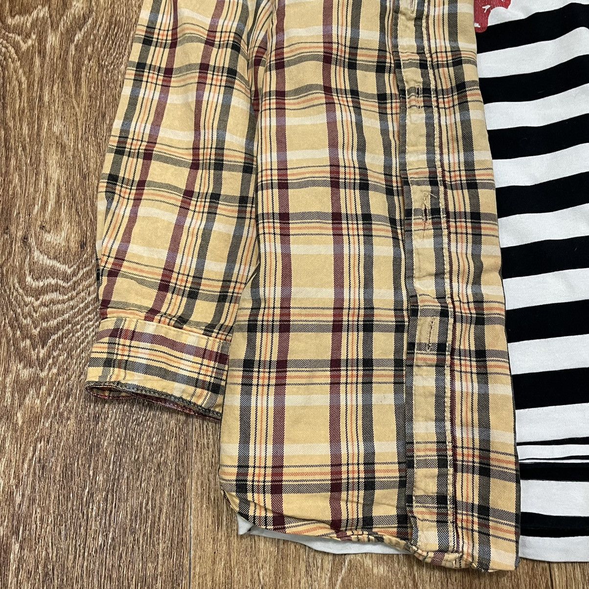 Vintage Vintage 90s Cream Plaid Shirt Oversized Grunge Preppy Logo S Size US S / EU 44-46 / 1 - 3 Thumbnail