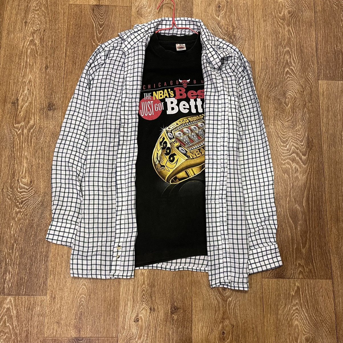 Vintage Vintage 90s Checkered Shirt Oversized Grunge Streetwear XL Size US XL / EU 56 / 4 - 1 Thumbnail