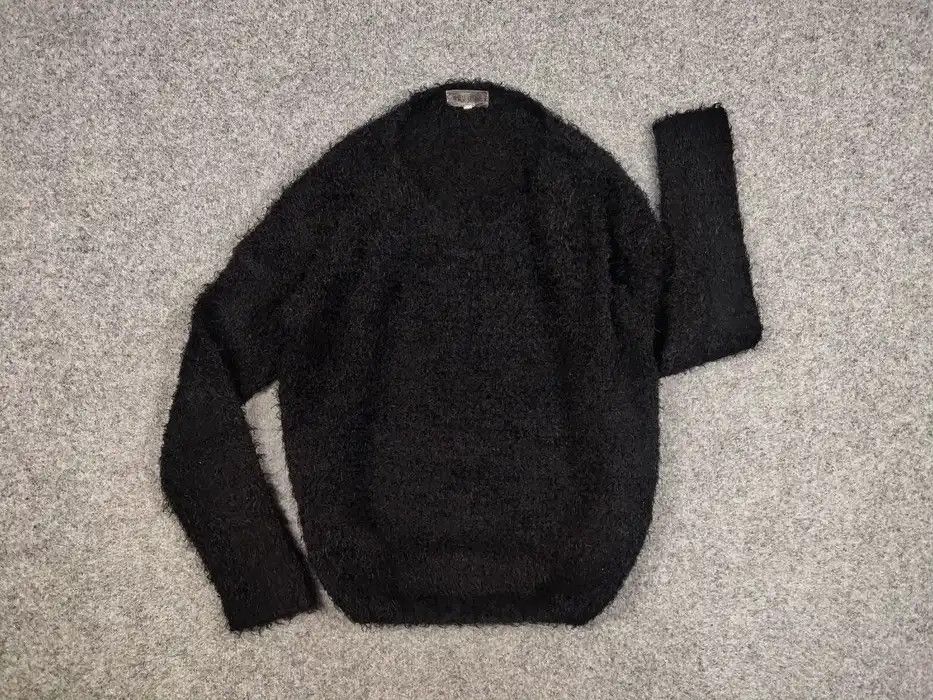 Japanese Brand Vintage 90's Japanese Black Mohair Style Fuzzy Sweater Size US S / EU 44-46 / 1 - 6 Thumbnail