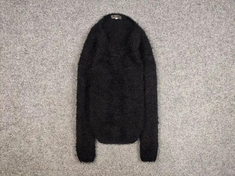 Japanese Brand Vintage 90's Japanese Black Mohair Style Fuzzy Sweater Size US S / EU 44-46 / 1 - 1 Thumbnail