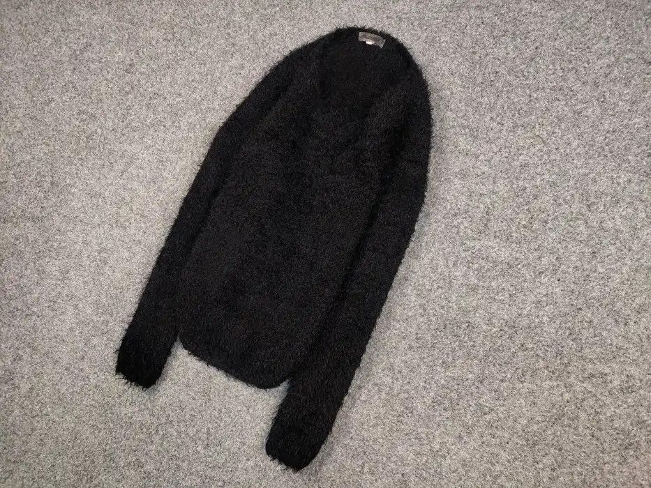 Japanese Brand Vintage 90's Japanese Black Mohair Style Fuzzy Sweater Size US S / EU 44-46 / 1 - 2 Thumbnail