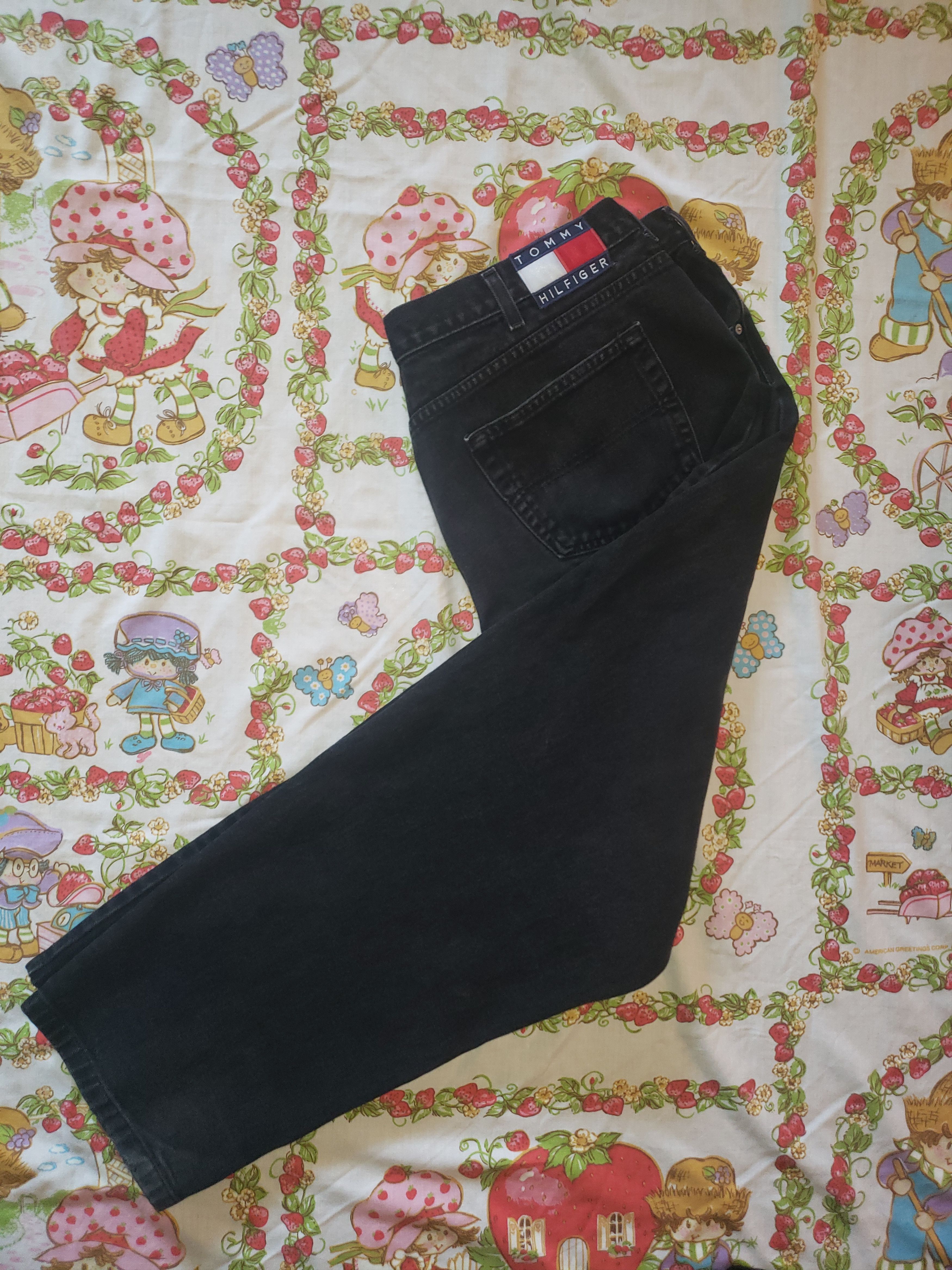 Tommy Hilfiger × Vintage Vintage 90s Tommy Hilfiger Black Denim Jeans Size US 44 / EU 60 - 1 Thumbnail