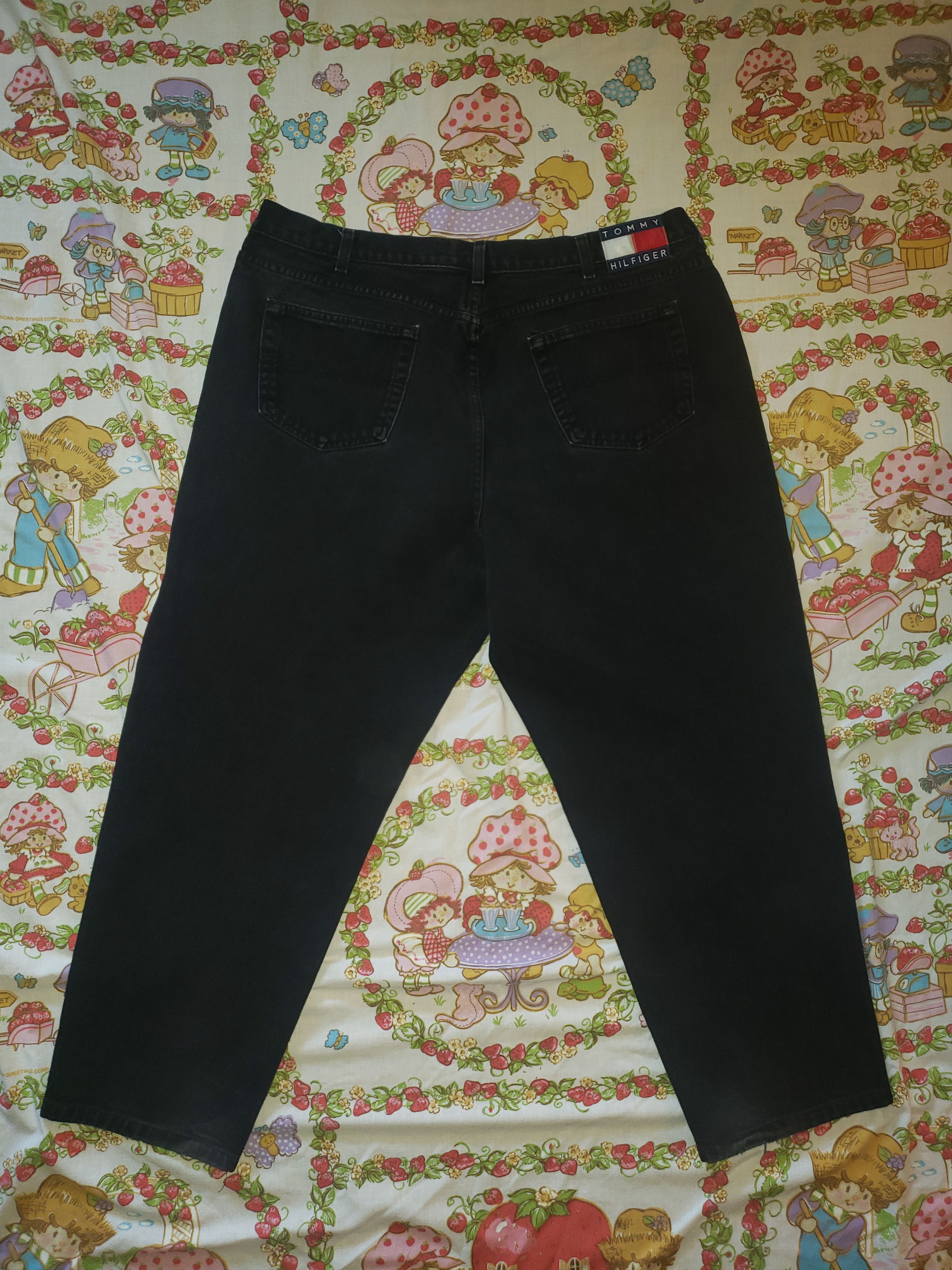 Tommy Hilfiger × Vintage Vintage 90s Tommy Hilfiger Black Denim Jeans Size US 44 / EU 60 - 3 Thumbnail
