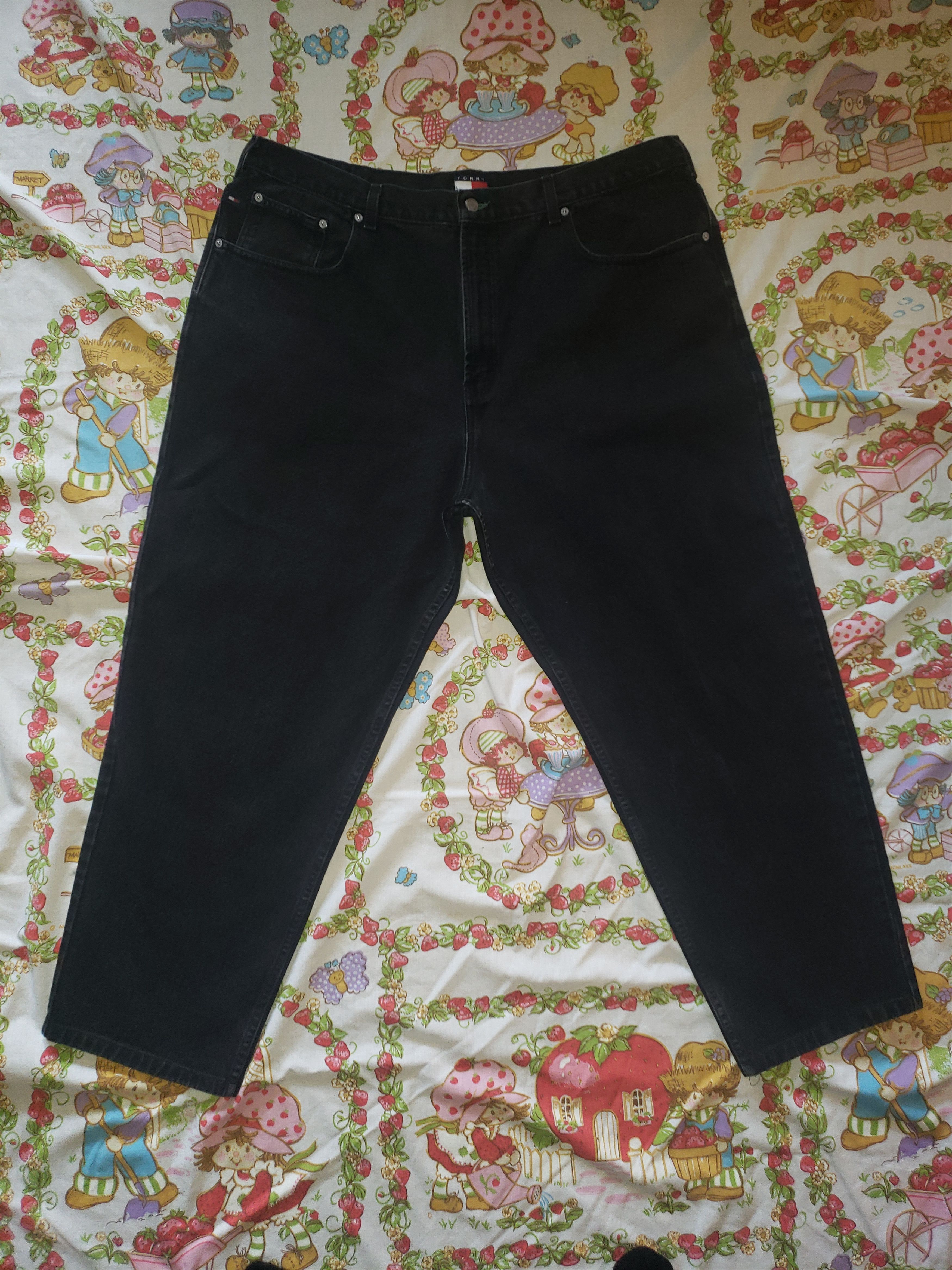 Tommy Hilfiger × Vintage Vintage 90s Tommy Hilfiger Black Denim Jeans Size US 44 / EU 60 - 4 Thumbnail