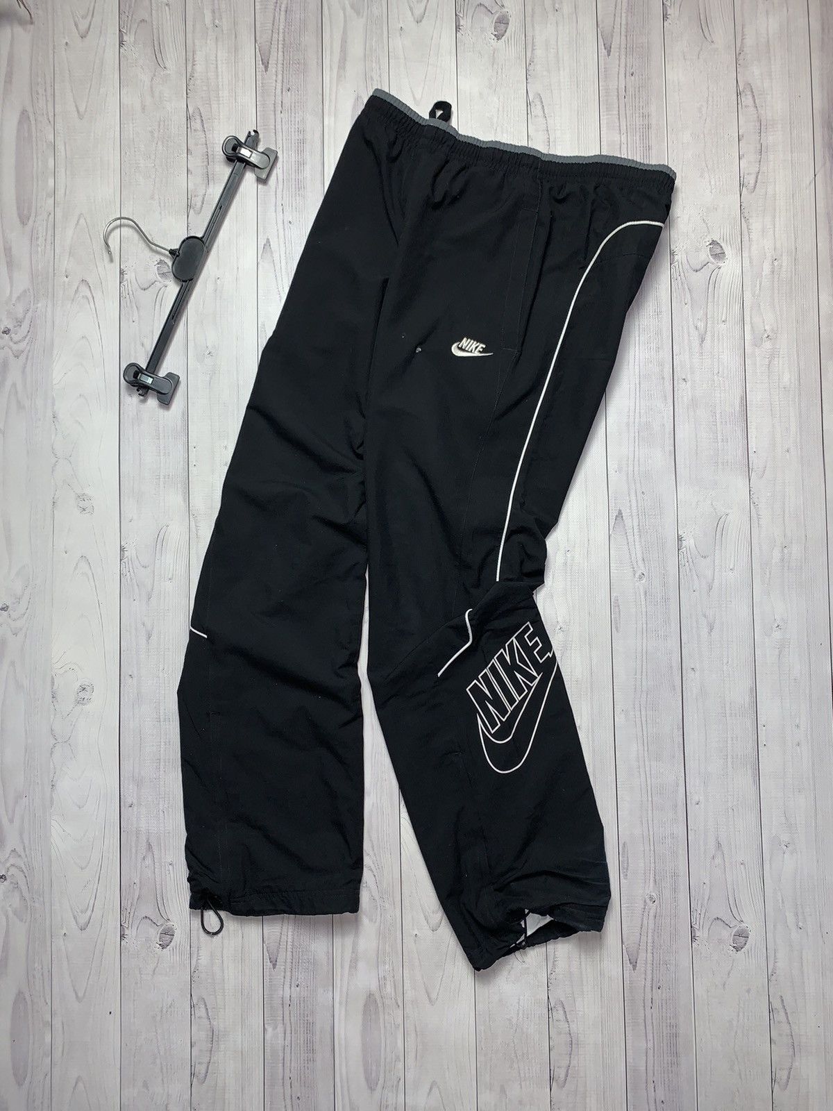 Nike × Vintage Vintage Nike drill pants Y2K logo joggers size S Size US 30 / EU 46 - 1 Thumbnail