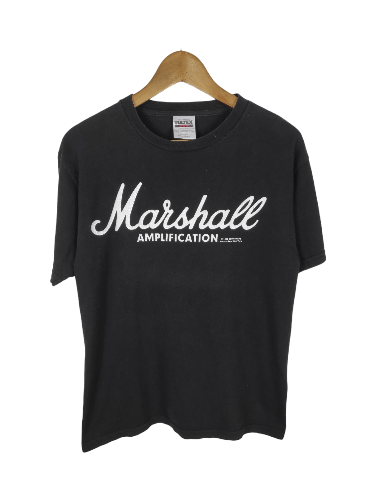 image of Good Music Merchandise x Rock T Shirt Vintage Marshall Amplification Rapper Ny Blue Grape Shirt (Si