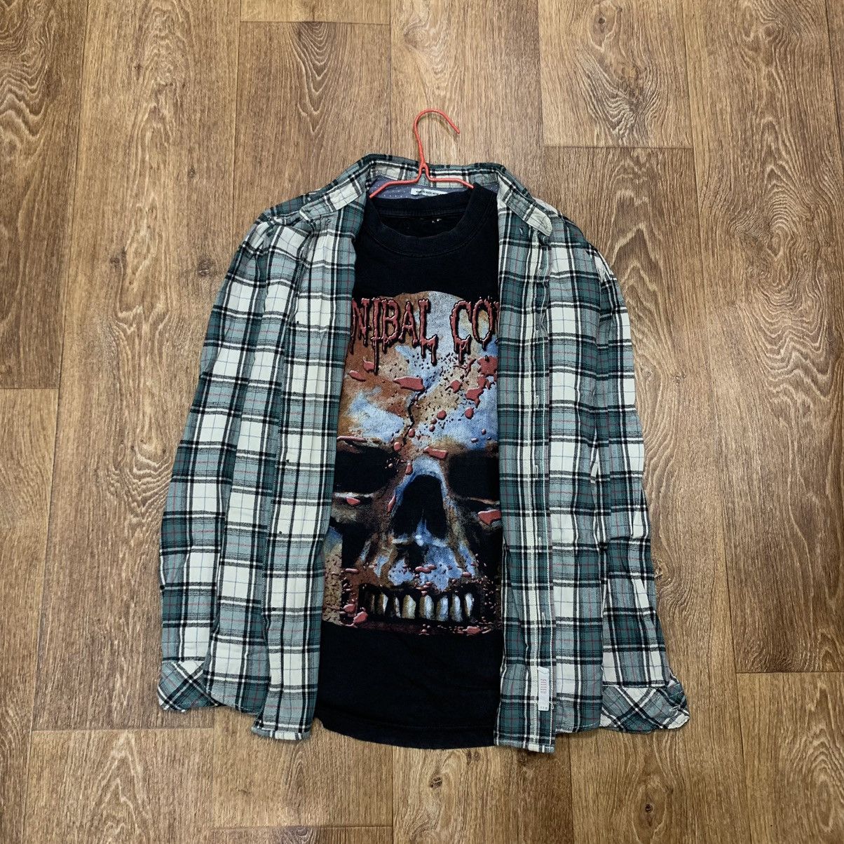 Flannel Vintage Flannel Checkered Shirt Travis Style Size US L / EU 52-54 / 3 - 1 Thumbnail