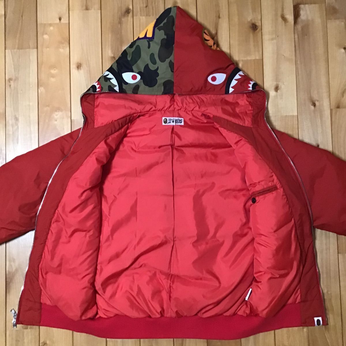 Bape shark hoodie Down jacket red BAPE camo a bathing ape Size US S / EU 44-46 / 1 - 2 Thumbnail