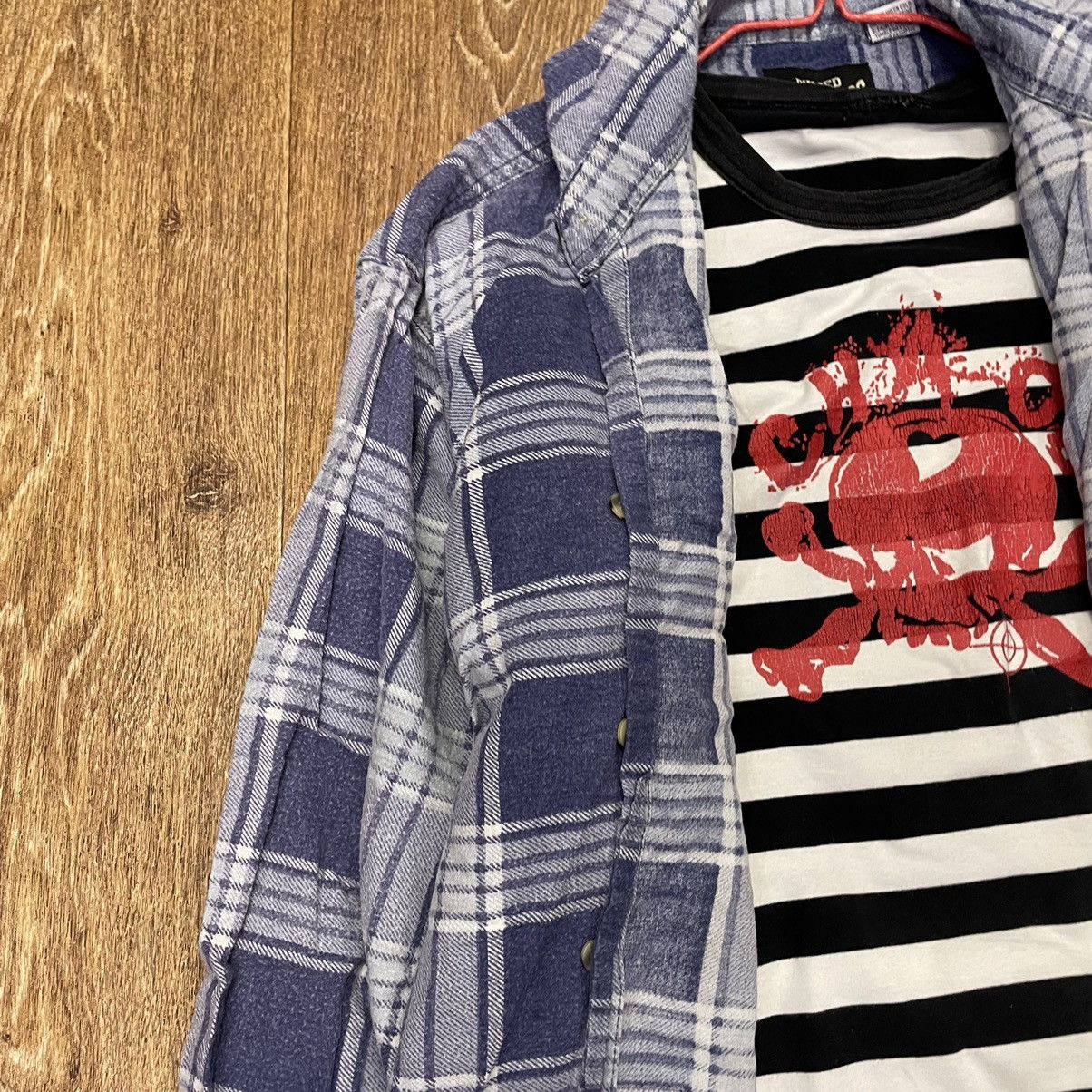Flannel Vintage Flannel Checkered Shirt Travis Style Size US XL / EU 56 / 4 - 4 Thumbnail