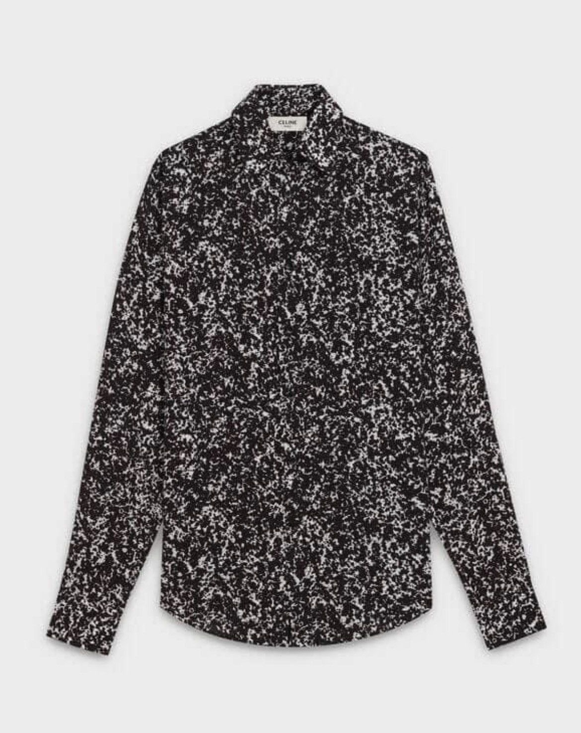 Celine × Hedi Slimane 19FW Drugstore Collar Marble Print Shirt sz38 Size US S / EU 44-46 / 1 - 7 Thumbnail