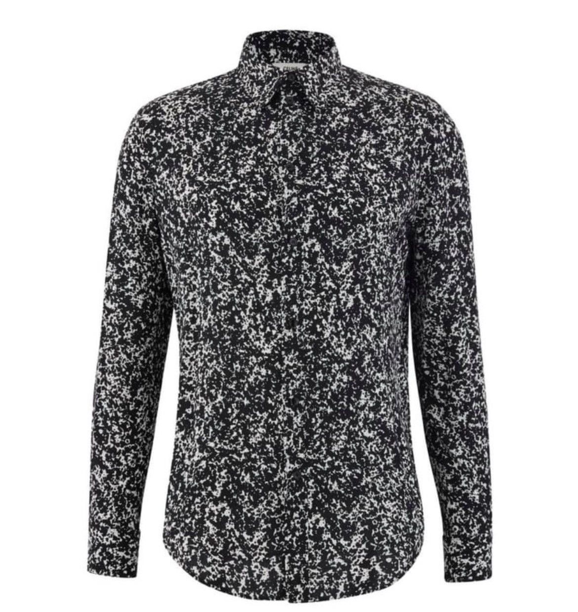Celine × Hedi Slimane 19FW Drugstore Collar Marble Print Shirt sz38 Size US S / EU 44-46 / 1 - 10 Thumbnail
