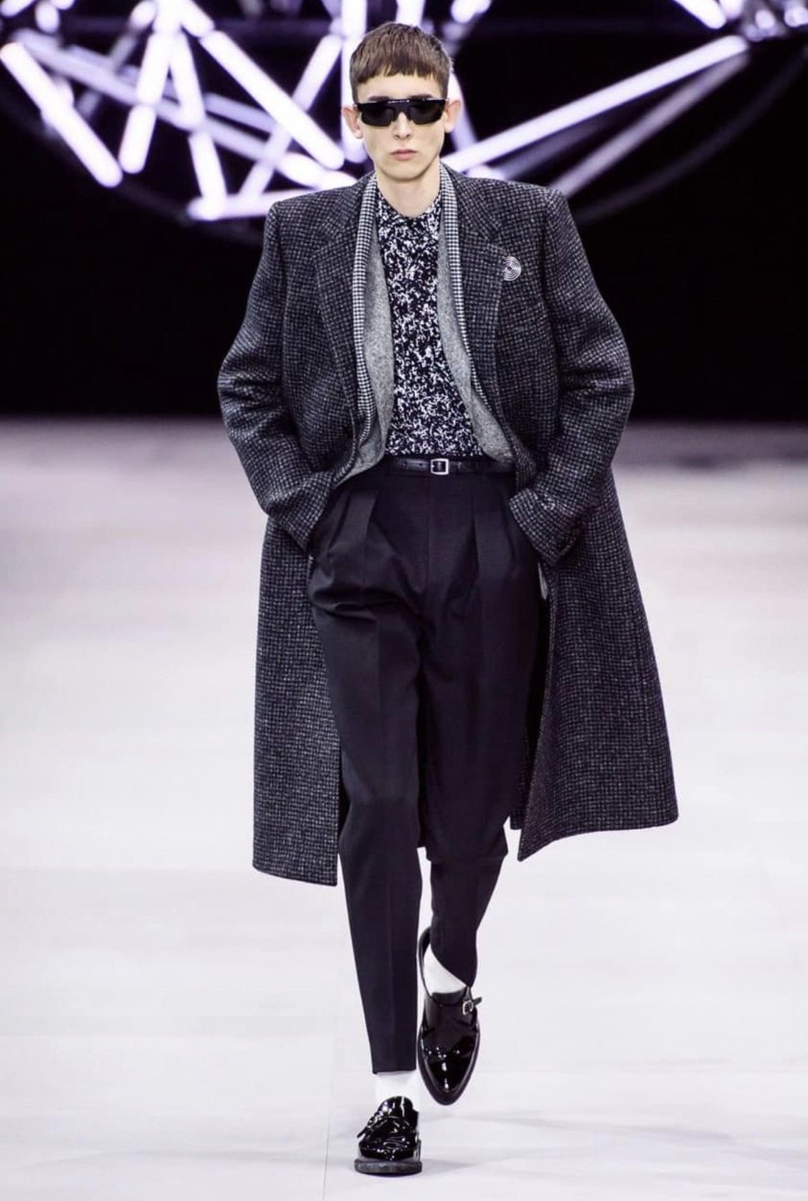 Celine × Hedi Slimane 19FW Drugstore Collar Marble Print Shirt sz38 Size US S / EU 44-46 / 1 - 6 Thumbnail