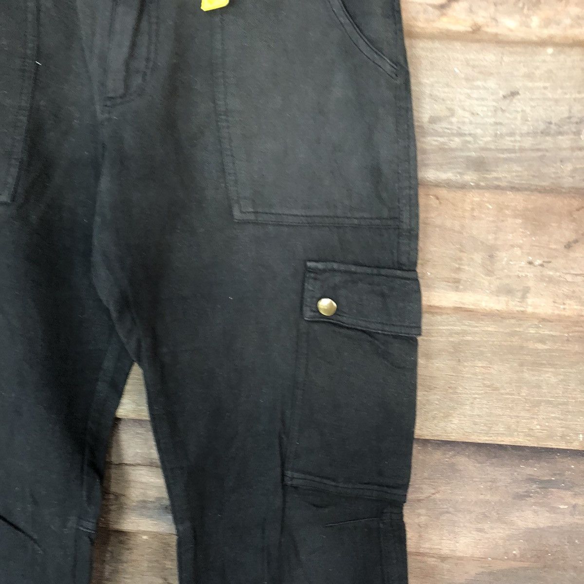 Japanese Brand DLL Poe De Deux Black Cargo Multipocket Pants #1370 Size US 31 - 5 Thumbnail
