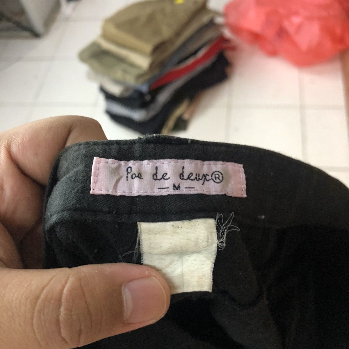 Japanese Brand DLL Poe De Deux Black Cargo Multipocket Pants #1370 Size US 31 - 15 Thumbnail