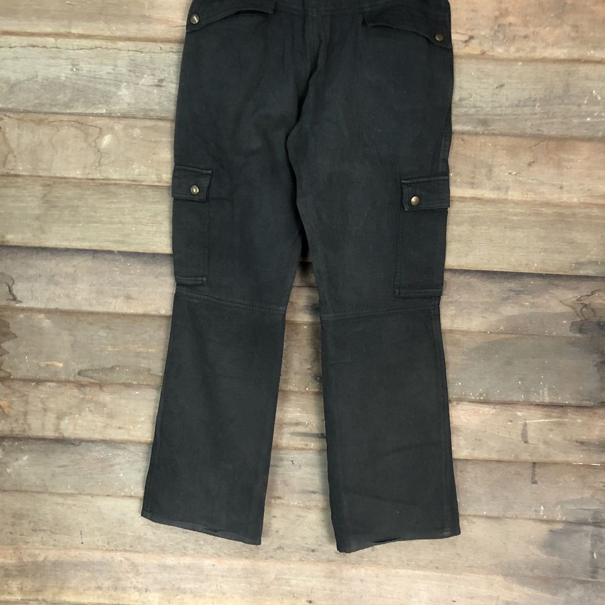 Japanese Brand DLL Poe De Deux Black Cargo Multipocket Pants #1370 Size US 31 - 12 Thumbnail