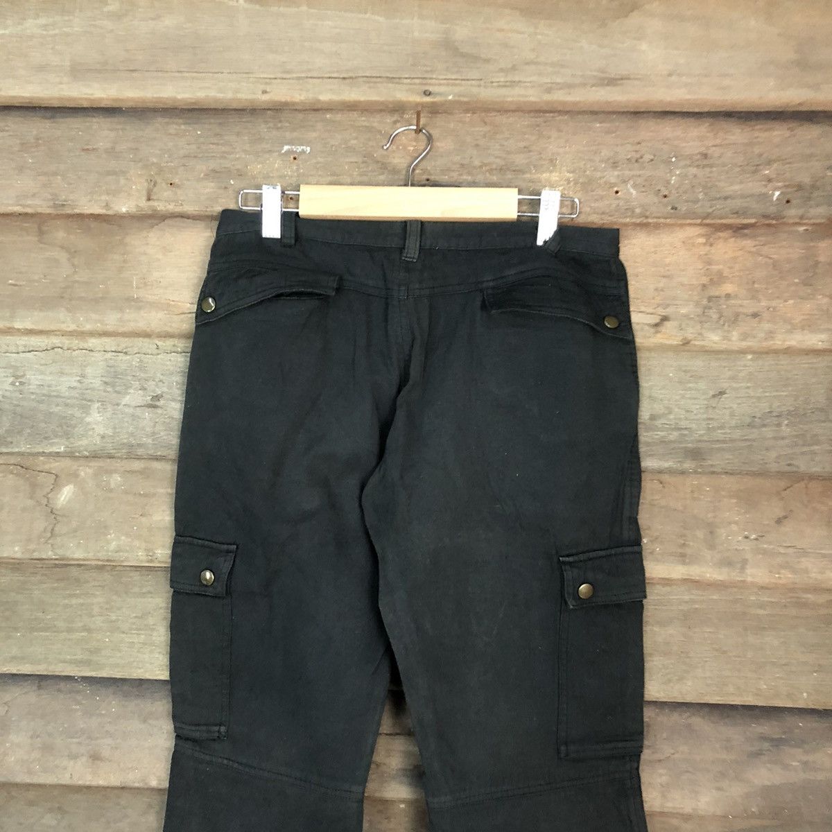 Japanese Brand DLL Poe De Deux Black Cargo Multipocket Pants #1370 Size US 31 - 11 Thumbnail