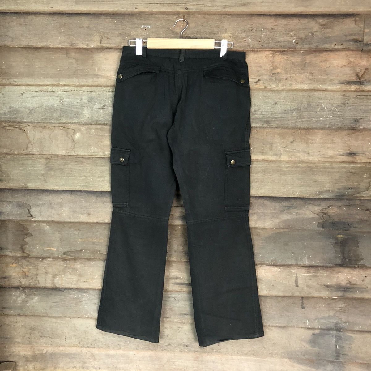 Japanese Brand DLL Poe De Deux Black Cargo Multipocket Pants #1370 Size US 31 - 10 Thumbnail