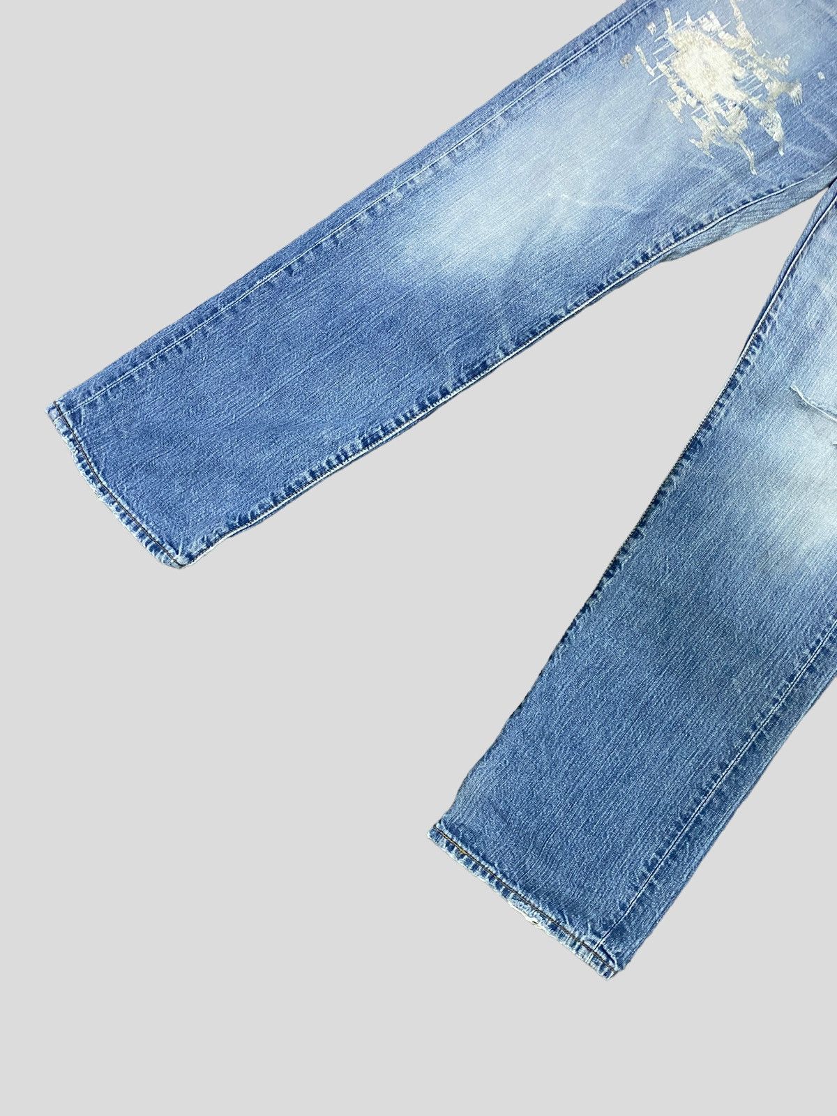 Levi's Vintage Levi's 501 Distressed Stud Ripped Denim Size US 30 / EU 46 - 4 Thumbnail