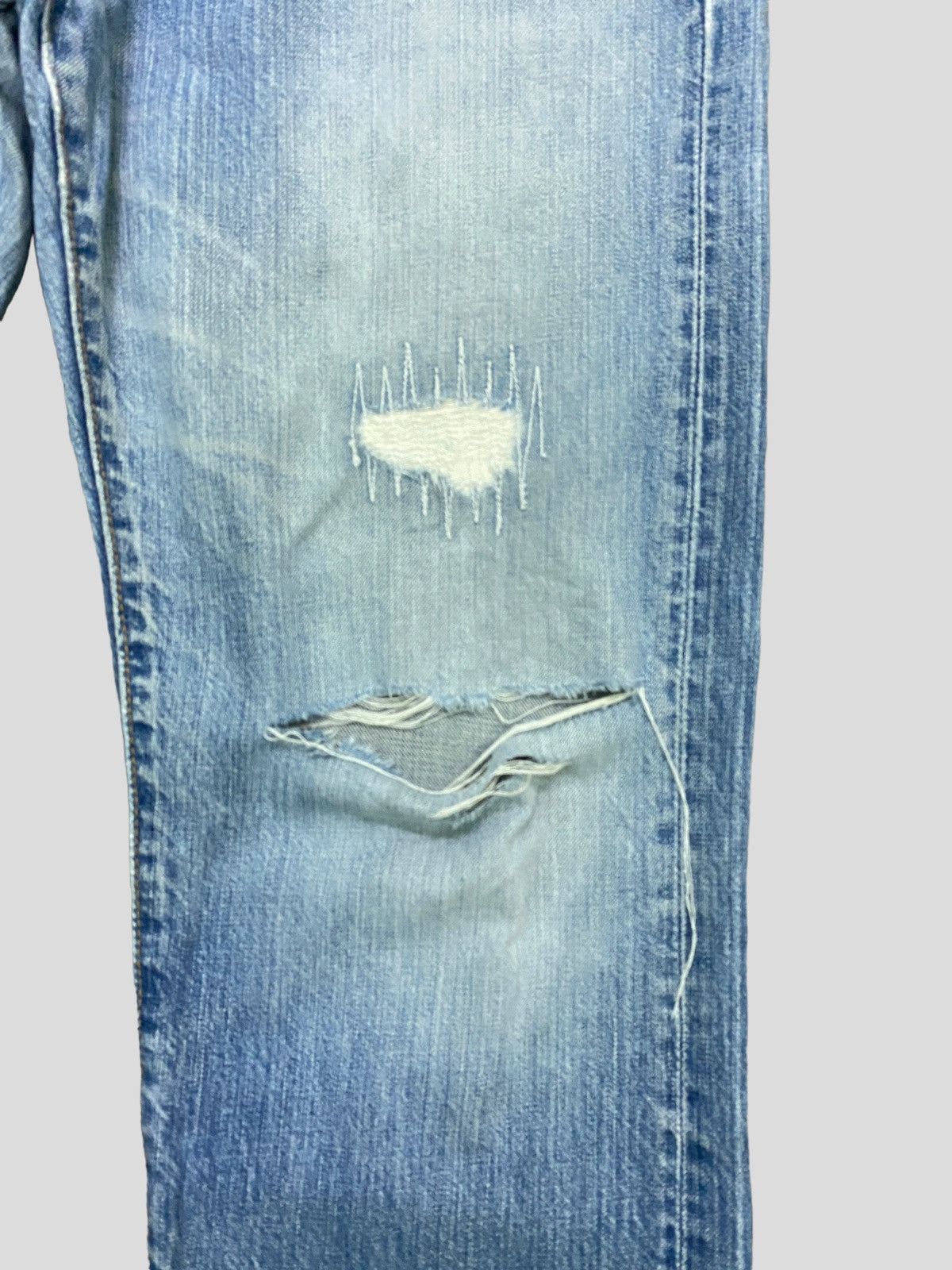 Levi's Vintage Levi's 501 Distressed Stud Ripped Denim Size US 30 / EU 46 - 5 Thumbnail