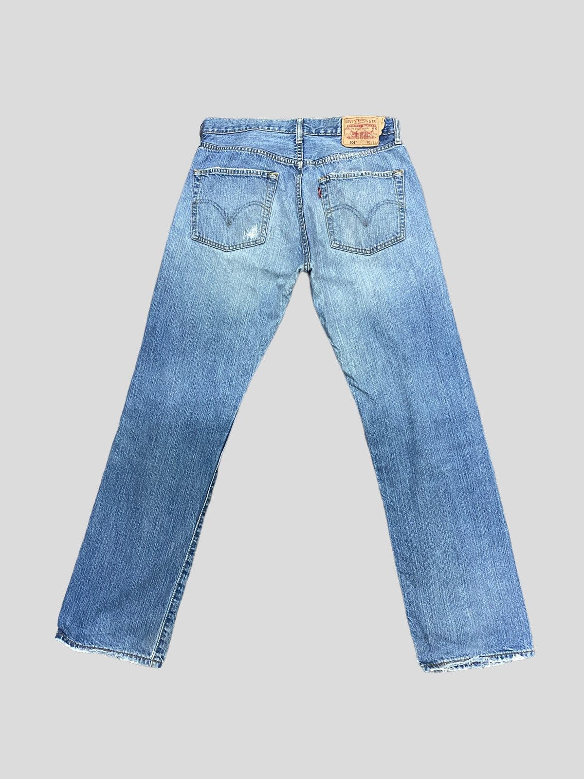Levi's Vintage Levi's 501 Distressed Stud Ripped Denim Size US 30 / EU 46 - 6 Thumbnail